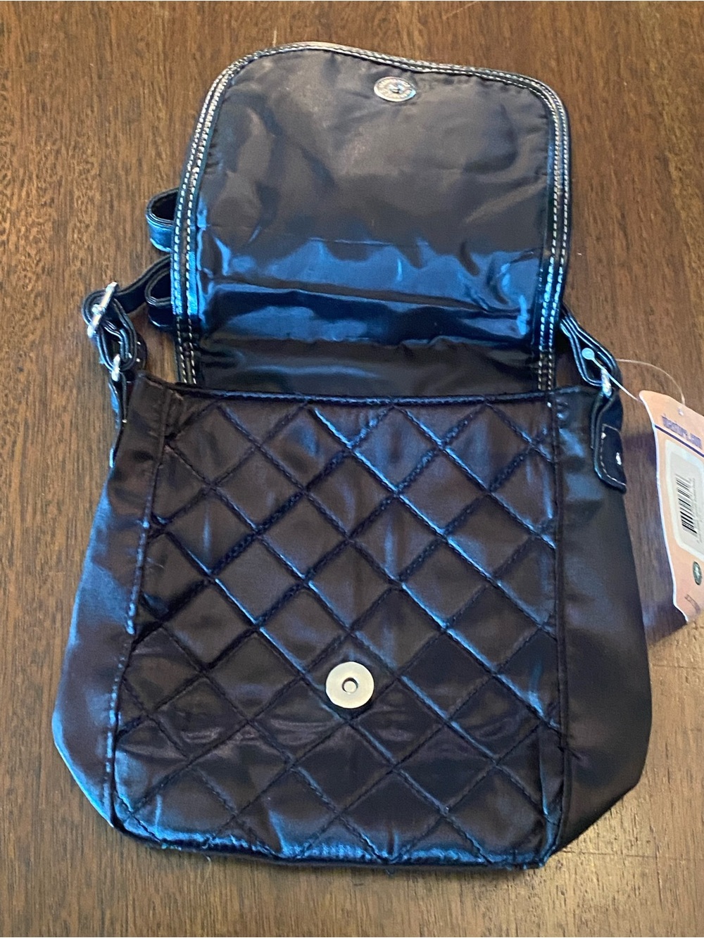 NBA New Orleans Hornets womens Quilted Shoulder Bag Purse New With Tags - Picture 5 of 8
